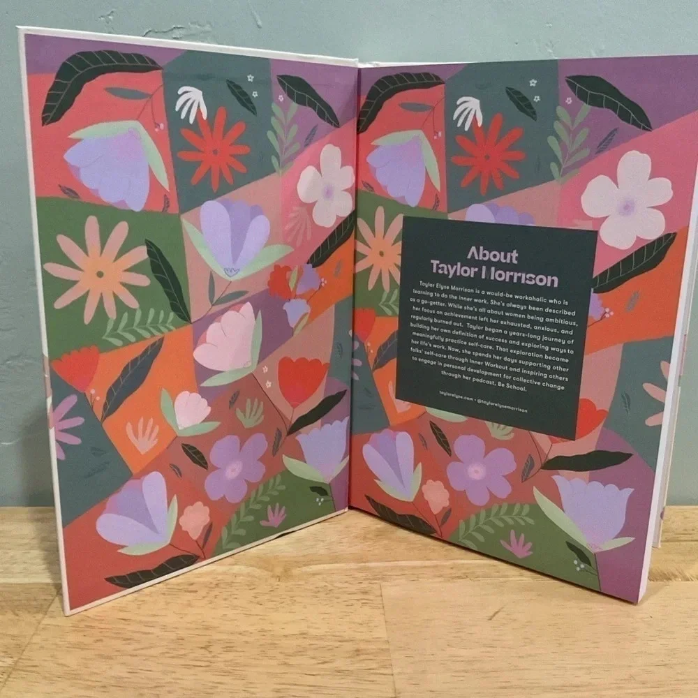 NEW!! Hardcover journal with prompted writing for inner dialogue guidance. SMILE